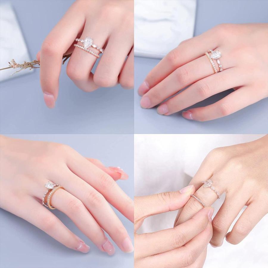 1.5カラット ペアカット モアッサナイトリング 女性用 Dカラー 1.5カラット ペアカット モアッサナイトリング 女性用 Dカラー