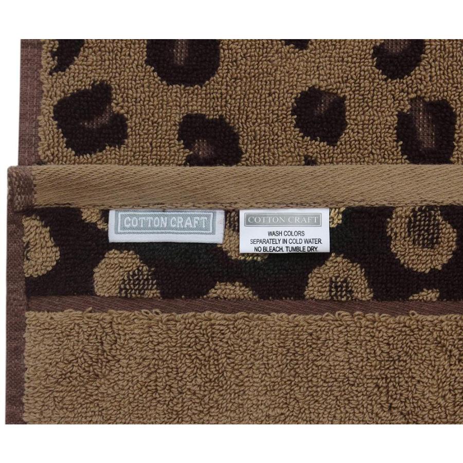 COTTON CRAFT 6 Piece Towel Set - Animal Print Cheetah Safari 100% Cotton Ja｜tactshop｜02