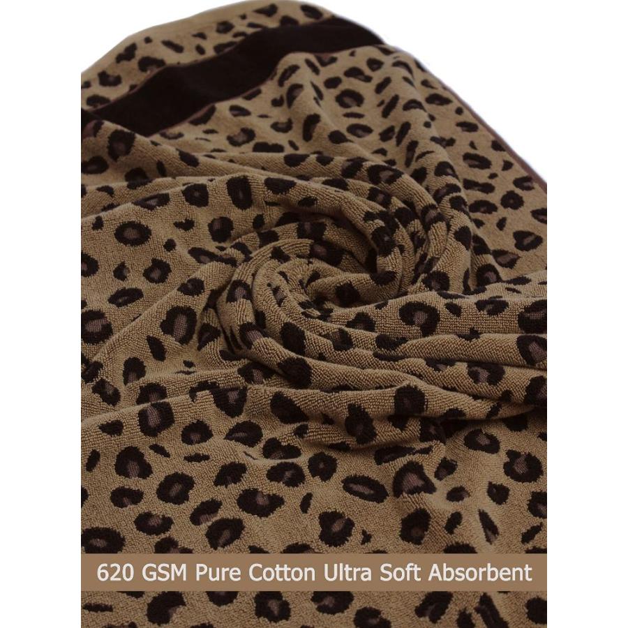COTTON CRAFT 6 Piece Towel Set - Animal Print Cheetah Safari 100% Cotton Ja｜tactshop｜04