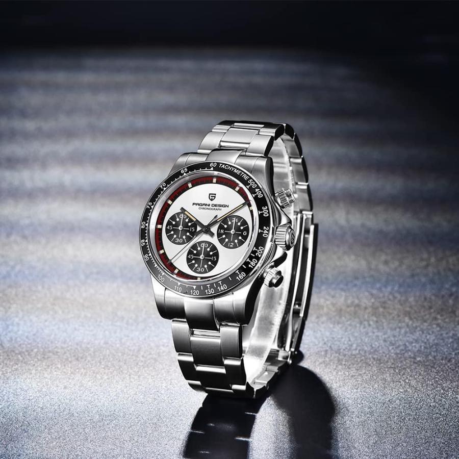 特別SALE CADISEN Pagani Men Quartz Watches Sapphire Wristwatch Stainless Steel Water