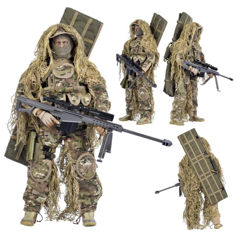 Scakbyer 12インチ アクションフィギュア ミリタリーセット 1/6スケール アクションフィギュアセット 武器とアクセサリー付き - タイプL Scakbyer 12インチ アクションフィギュア ミリタリーセット 1/6スケール アクションフィギュアセット 武器とアクセサリー付き - タイプL