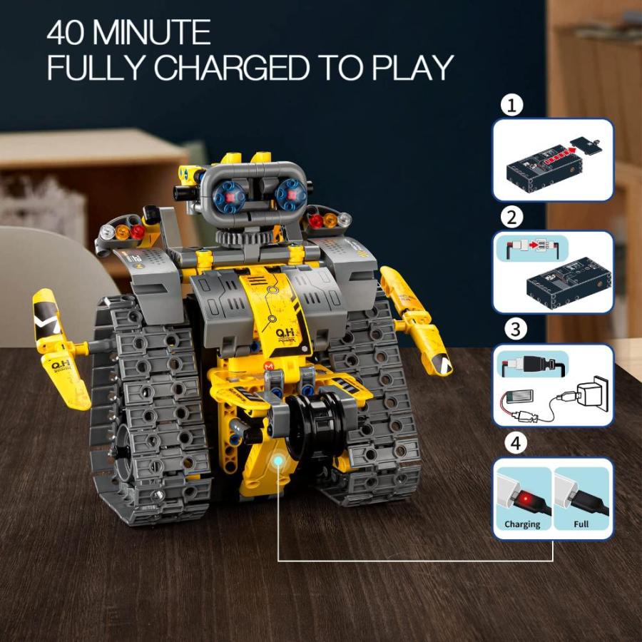 Sillbird STEM Building Toys, Remote & APP Controlled Creator 3in1 Wall Robo｜tactshop｜05