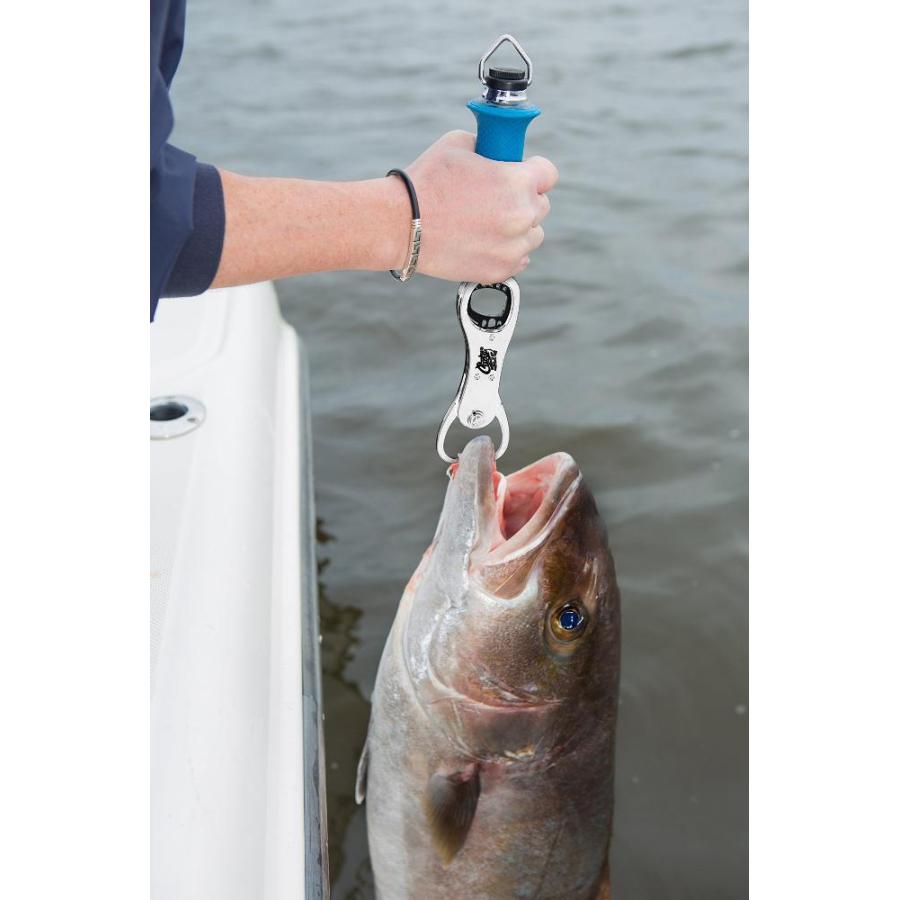 日本の職人技 3016470 Cuda 11.5 Grip & Scale - Fish Scale W/Lanyard， 50 lb Grip & Scale