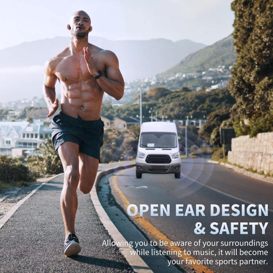 直営店舗 Wigfar Bone Conduction Premium Open-Ear Wireless Bluetooth Sport with Micro