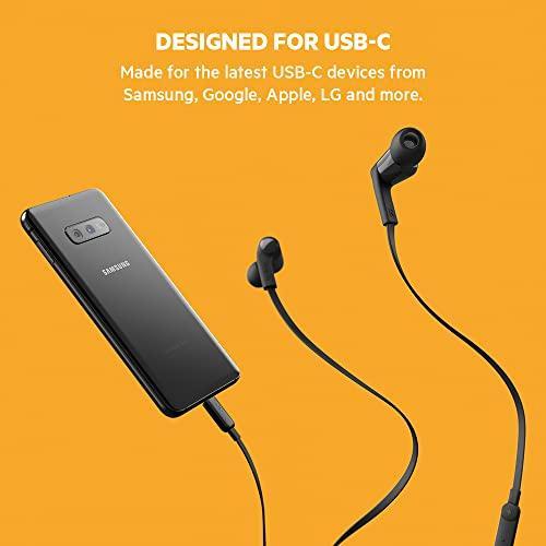 Belkin イヤホン USB-C コネクタ マイク付き Android スマホ各種対応 ブラック Rockstar G3H0002btBLK｜tactshop｜03