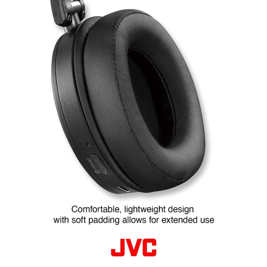 取寄品 JVC Noise Cancelling Wireless Headphones， Bluetooth 5.0