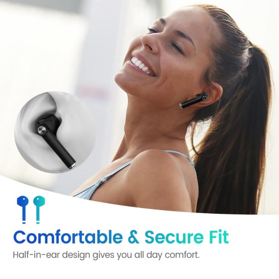 廉売 GNMN True Wireless Earbuds Bluetooth Headphones 35H Playtime Stereo Sound E