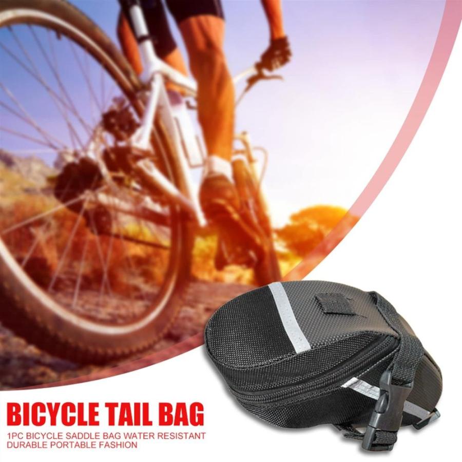 送料お得 TOMYEUS Bike Rack Bag Portable Reflective Bike Saddle Bag Pannier Cycling S