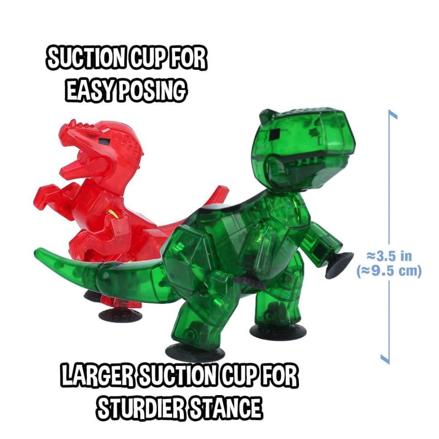 Zing Stikbot Dino 4パックバンドル Stikbot ダイナノ2個とStikbot メガディノ2個セットストップモーションアニメーショ｜tactshop｜04