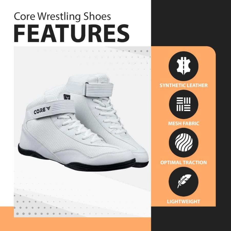 Core Wrestling Shoes - High Traction Combat Sports Footwear - Durable Wrest｜tactshop｜03