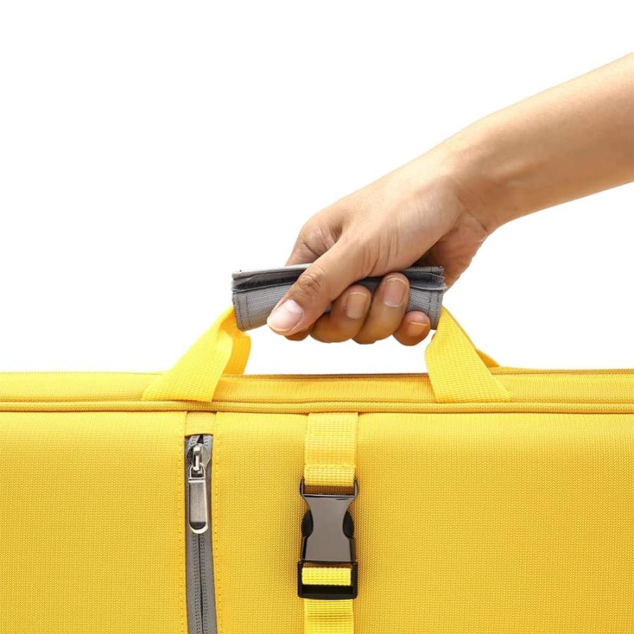 TROUFY Backpack 4x4 Pool Cue Case Yellow for Carrying 4 Pool Cue Sticks