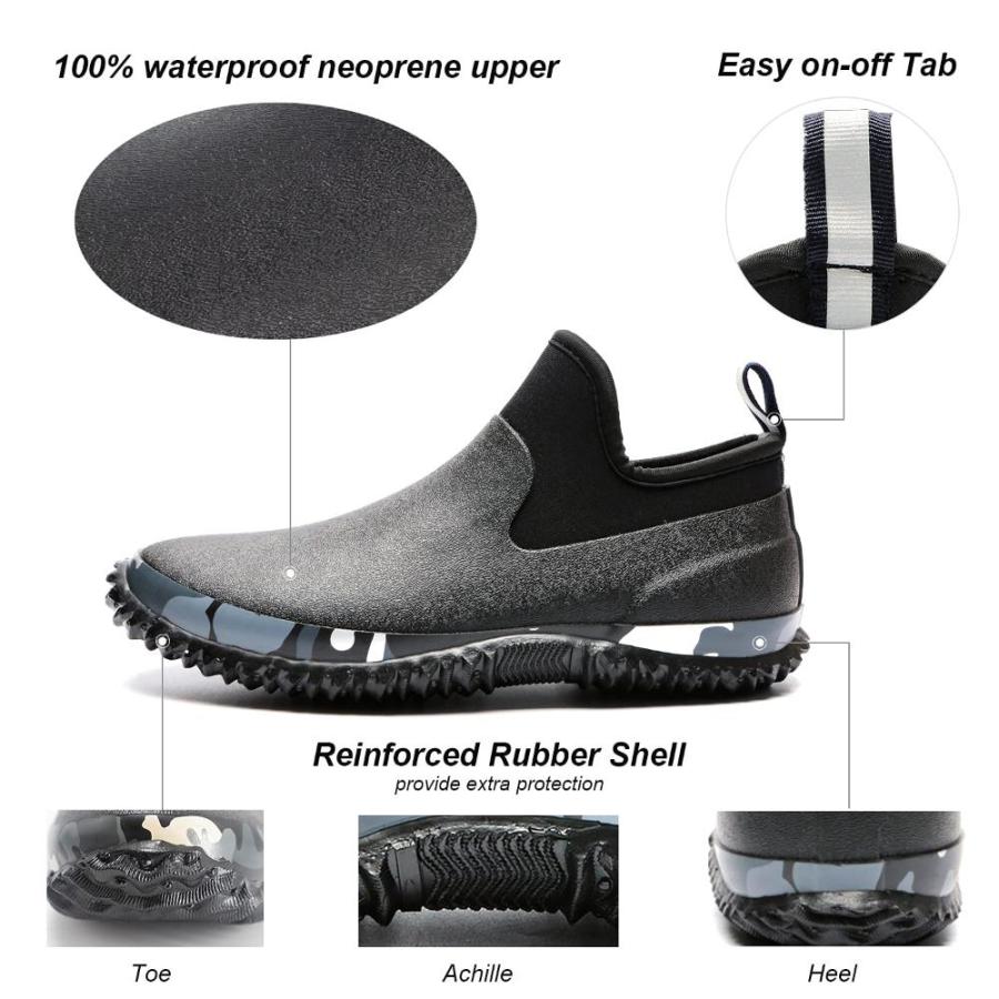 アウトレットなぜ激安 SWIFT*FROG Unisex Waterproof Garden Shoes Lightweight Ankle Rain Boots Mud