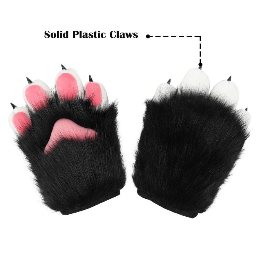 BNLIDES Cosplay Animal Cat Wolf Dog Fox Paws Claws Gloves Fursuit Paws Acce｜tactshop｜02