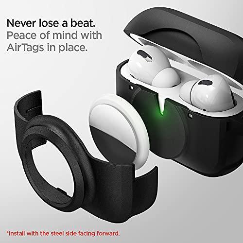 Spigen Airpods Pro ケース AirTag 装着 充電 ケースカバー カラビナ 付き 耐衝撃 ワイヤレス充電対応 二重構造 タグ・アー｜tactshop｜04