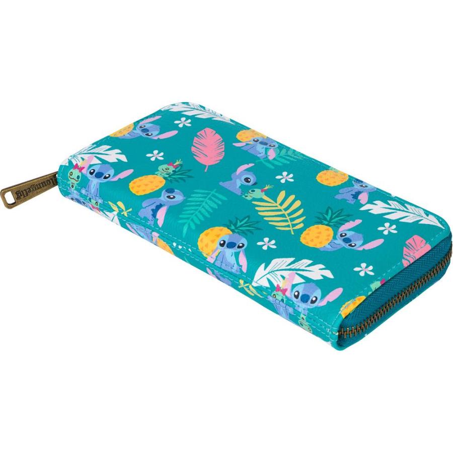 Loungefly Disney Stitch Tropical Print Faux Leather Wallet - Accordion Styl｜tactshop｜04