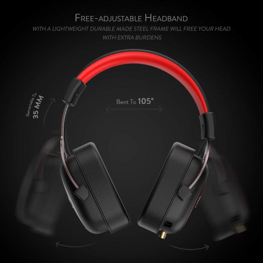 Redragon H510 Zeus Wired Gaming Headset - 7.1 Surround Sound - Memory Foam｜tactshop｜03