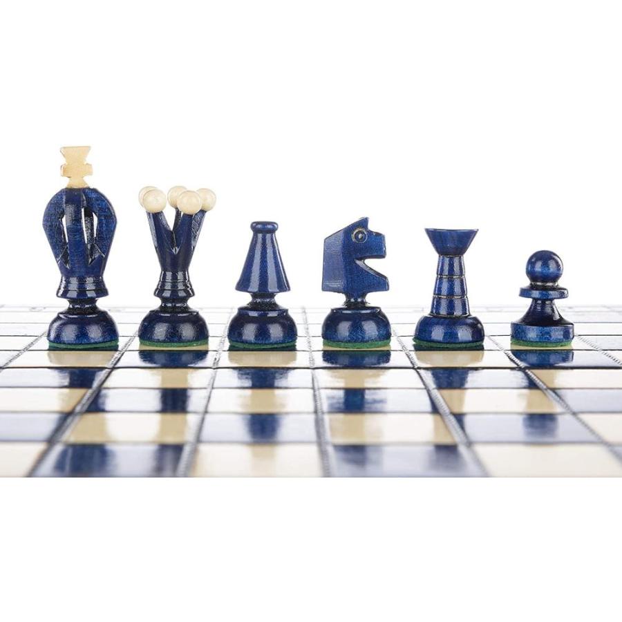 Chess and games shop Muba 美しい手作り木製チェスセット ボードとチェスピース付き ギフトアイデア商品 (12.5インチ (3｜tactshop｜03