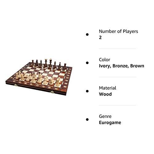 ハンドメイドヨーロッパ木製チェスセット 16インチボードと手彫りのチェスピース｜tactshop｜05