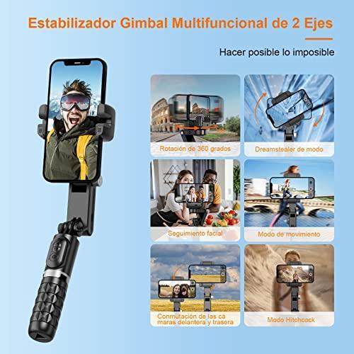 Gimbal Stabilizer for Smartphone,KOSCHEAL 2-Axis Selfie Stick with Tripod,3｜tactshop｜02