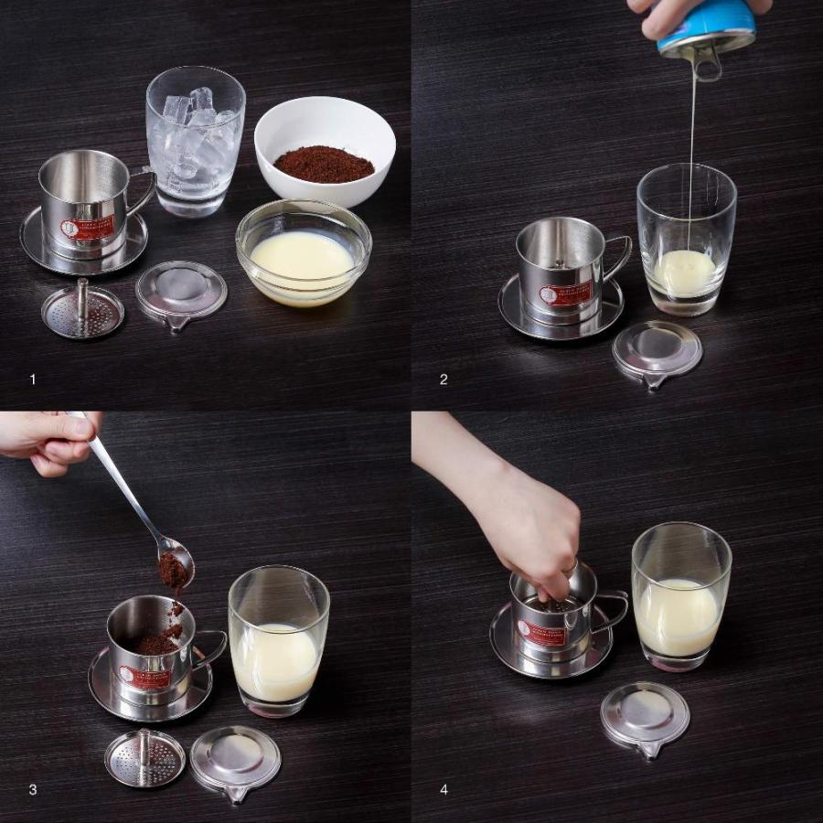 ベトナムコーヒーフィルターメーカープレスベトナム製のネジをねじ込みます本物の＆高品質（1ミディアム（8オンス）） |  | 03