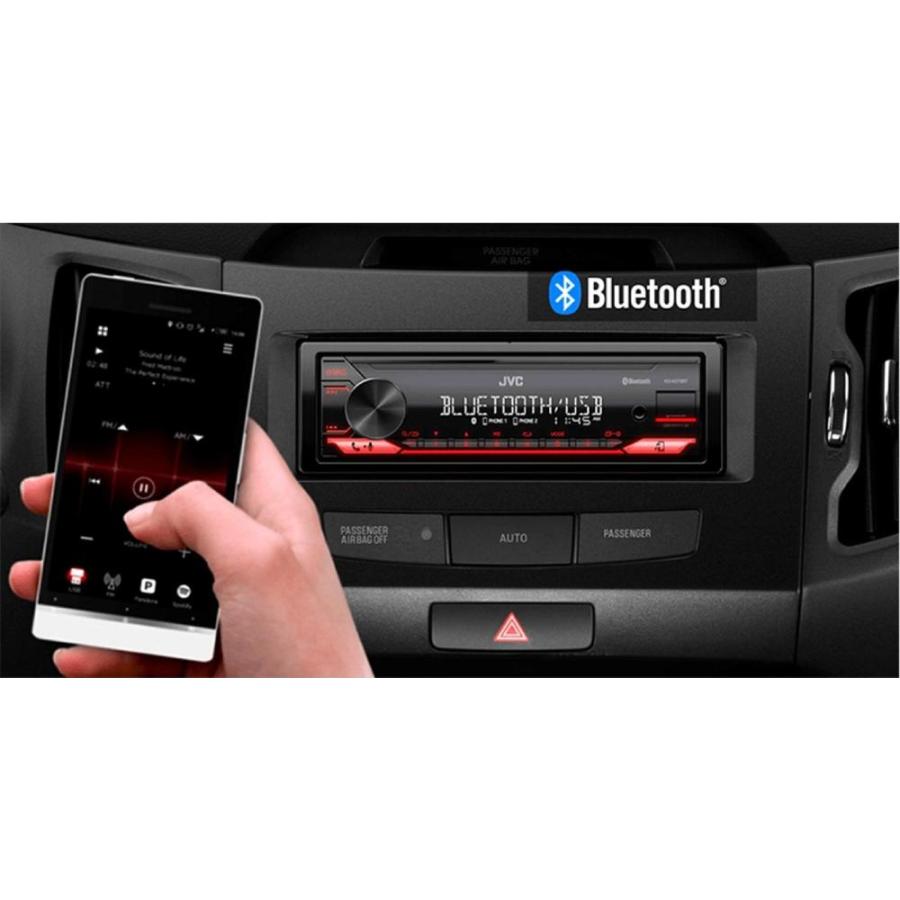 JVC KDX270BT Bluetooth Car Stereo w/USB Port ? AM/FM Radio, MP3 Player, Hi YS0000047439801516