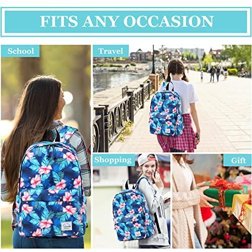 VaschyVaschy School backpack,Fashion Korean Floral Middle School Teen Backp｜tactshop｜02
