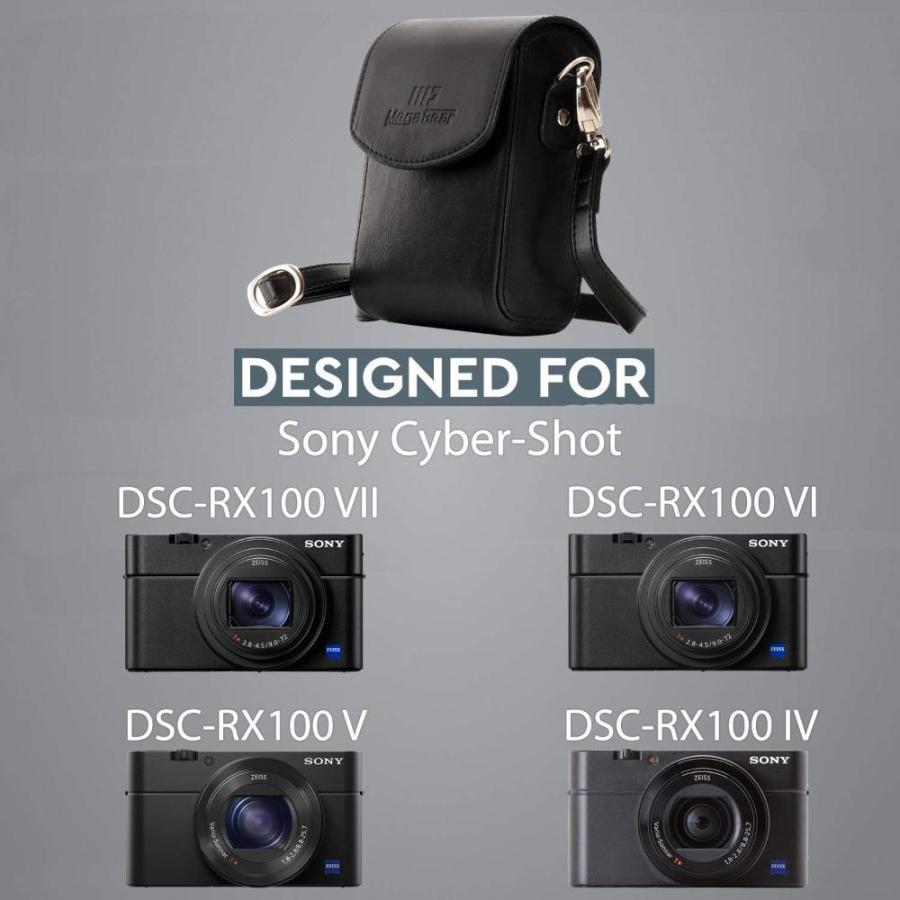 MegaGear Sony CyberShot DSC-RX100 VII, RX100 VI, RX100 V, RX100 IV レザー カメラ｜tactshop｜05