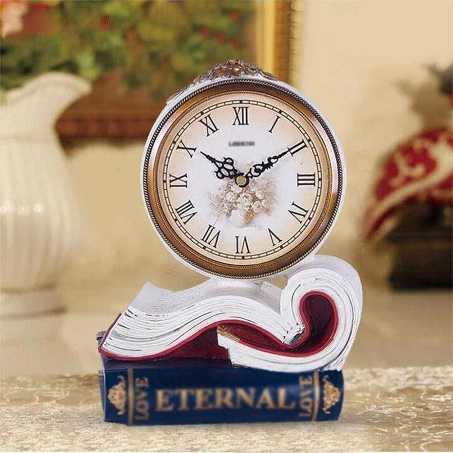 Clocks for Desk Table Clock Imitation Book Clock Resin Desk Clock European｜tactshop｜05