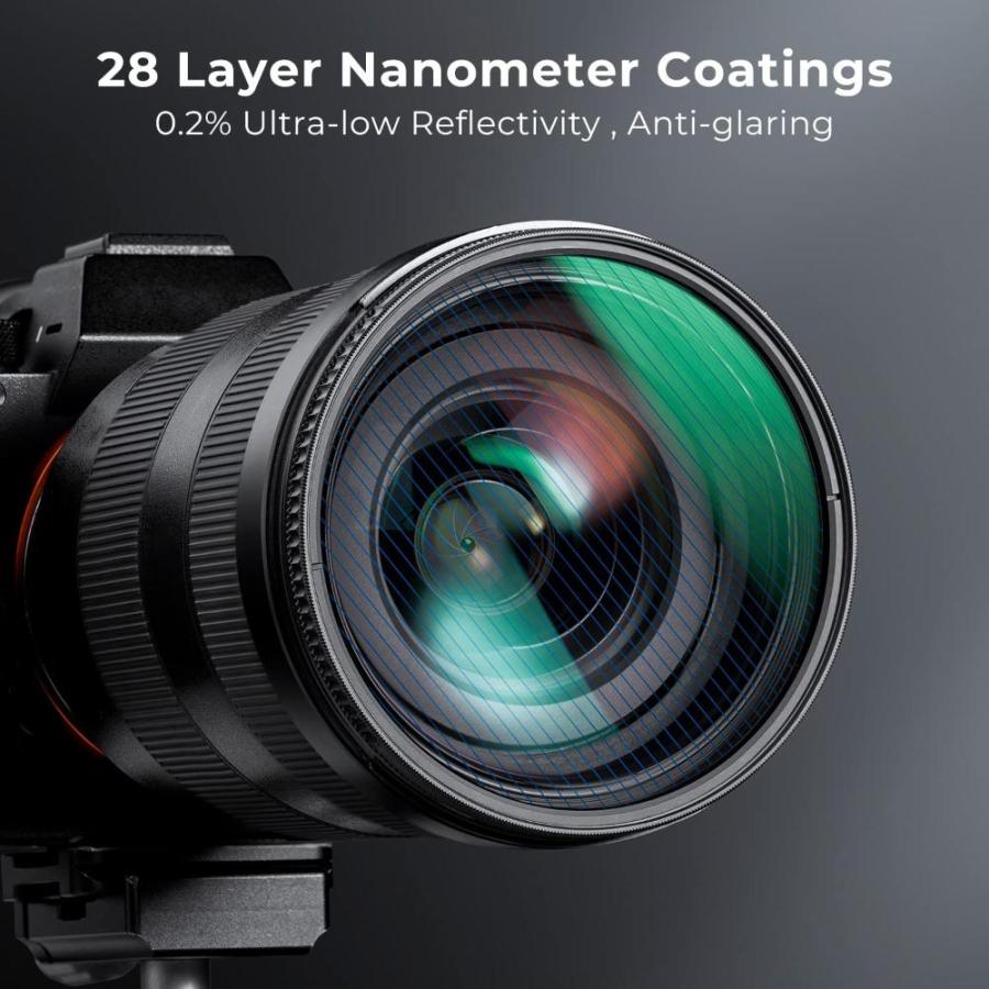 K&F Concept 58mm Blue Streak Effect Lens Filter Anamorphic Optical Glass Li｜tactshop｜04