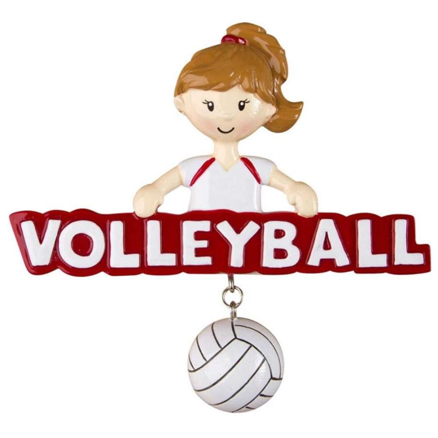安い販売中 Volleyball Girl Personalized Christmas Ornament 2022 | Girl Holds Red Word