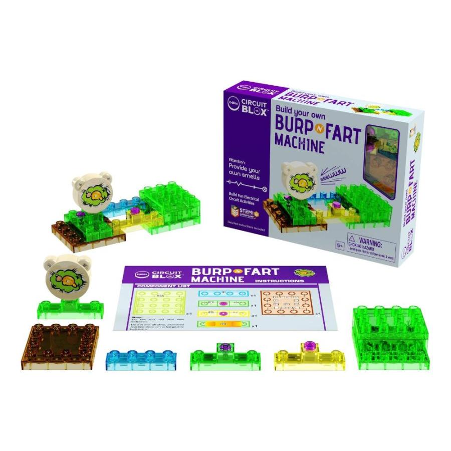 ショッピング売品 E-Blox Building Blocks STEM Circuit Kit， Build Your Own Burp & Fart Machine