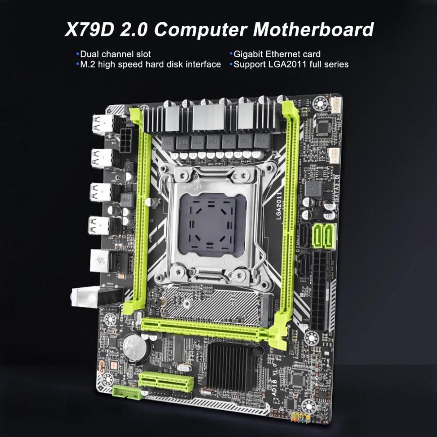 Gaming Motherboard Equipped, X79D 2.0 Computer Motherboard, LGA2011 M.2 NVM|スマホ、タブレット、パソコン Gaming Motherboard Equipped, X79D 2.0 Computer Motherboard, LGA2011 M.2 NVM|スマホ、タブレット、パソコン