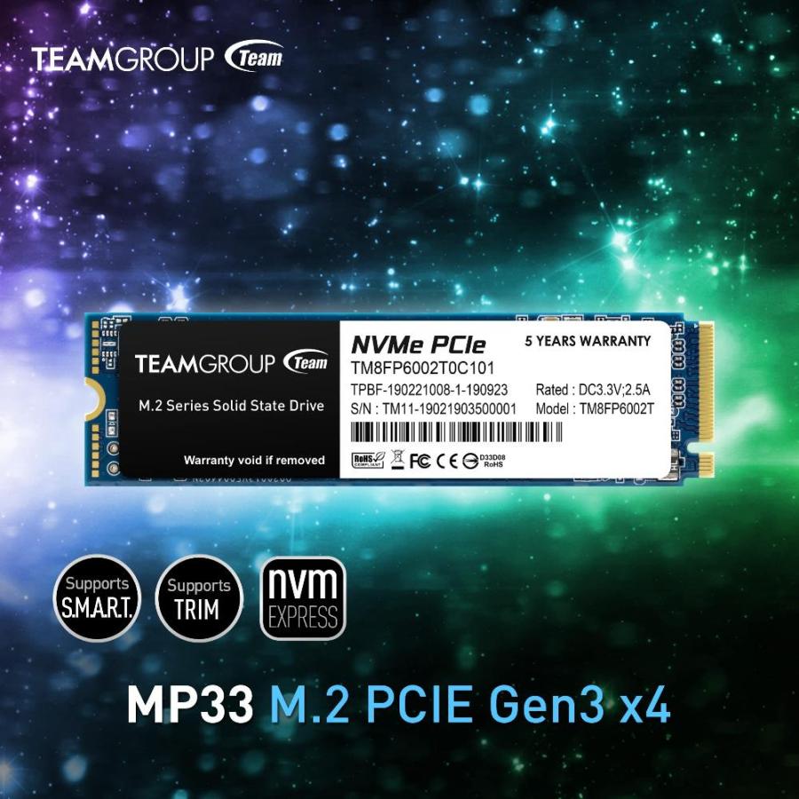 TEAMGROUP(チームグループ) MP33 1TB SLC キャッシュ 3D NAND TLC NVMe 1.3 PCIe Gen3x4 M.2｜tactshop｜04