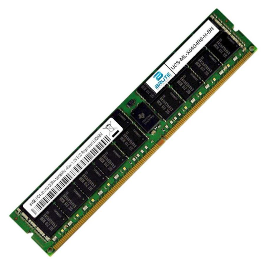 アウトレットなぜ安い Brute Networks UCS-ML-X64G4RS-H-BN - 64GB DDR4-2666Mhz 4Rx4 ECC LRDIMM (OEM