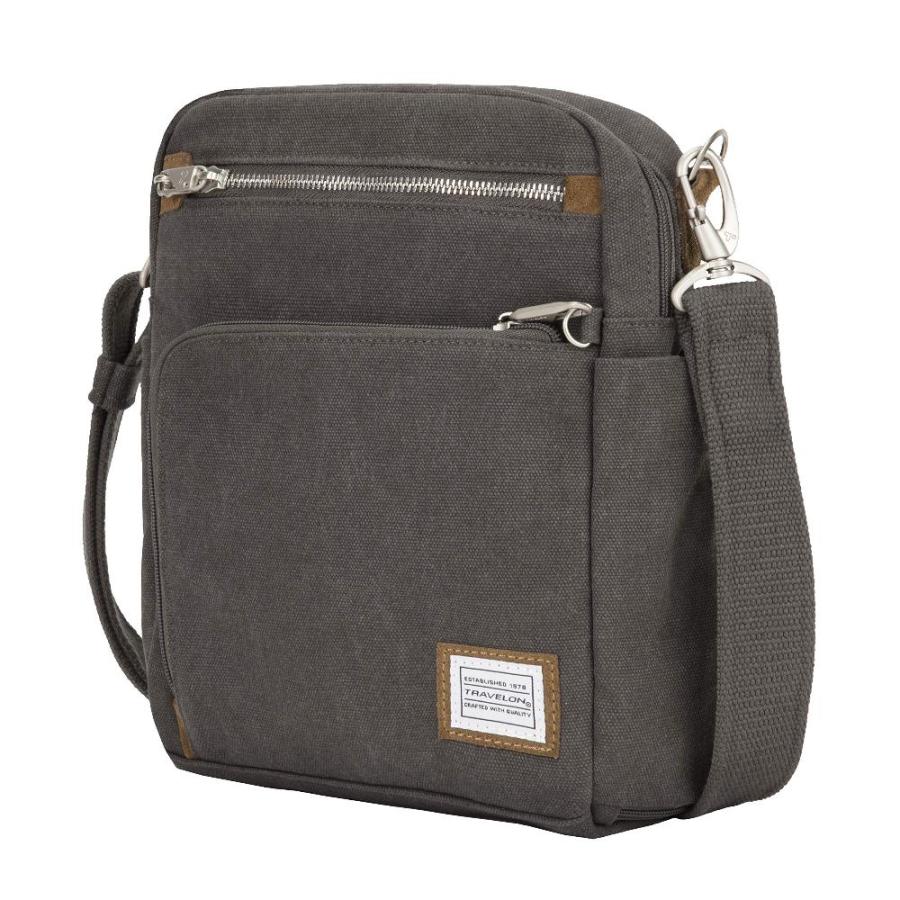 Travelon Anti-Theft Heritage Tour Bag, Pewter - 33074 540 9 x 11.5 x 3｜tactshop｜03