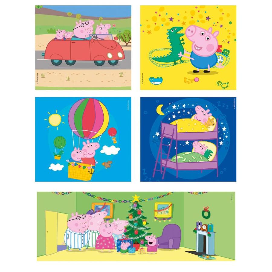 Clementoni 20271 18+30+48+60pcs Supercolor 10 in 1 Peppa Pig (3x18, 4x30, 2｜tactshop｜02