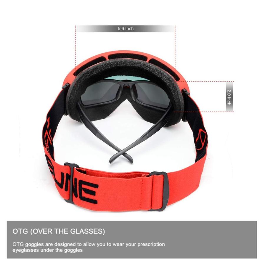 国内発送 fog SPOSUNE Compatible SPOSUNE Snowboard Ski Over Goggles for