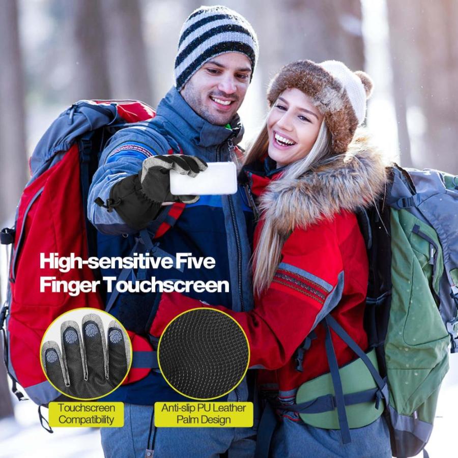 Hikenture Ski Gloves for Men Women-3M Thinsulate Snow Gloves Waterproof Ins｜tactshop｜05