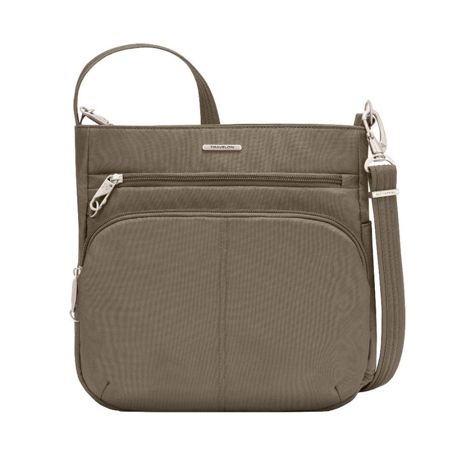 Travelon Antitheft Classic N/S Cross Body Bag, Nutmeg