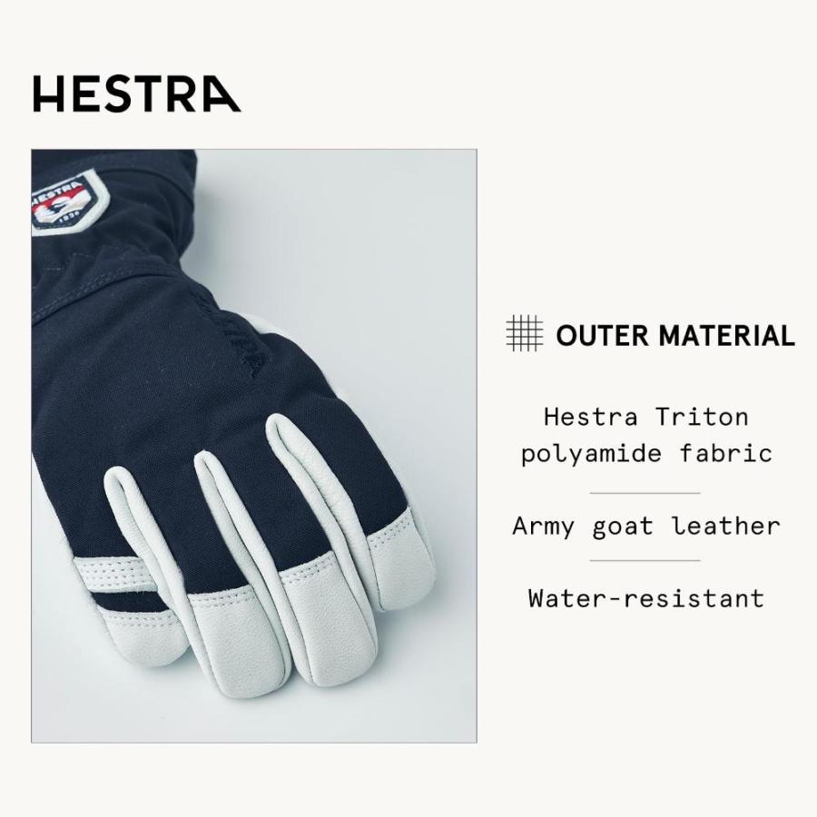 Hestra Army Leather Heli Ski Junior - Waterproof, Insulated Classic 5-Finge｜tactshop｜02