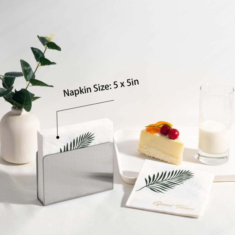 2022公式店舗 IMEEA Cocktail Napkin Holder Beverage Napkin Dispenser Stainless Steel Tabl