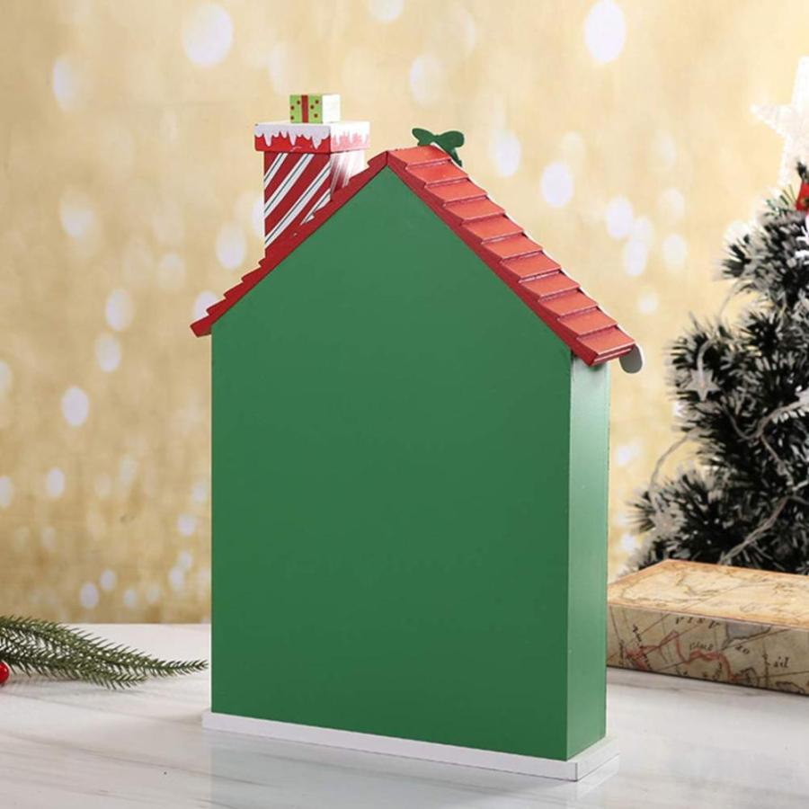の正規取扱店 Santaur Ornament Christmas Wooden Advent Calendar House Countdown Advent Ca