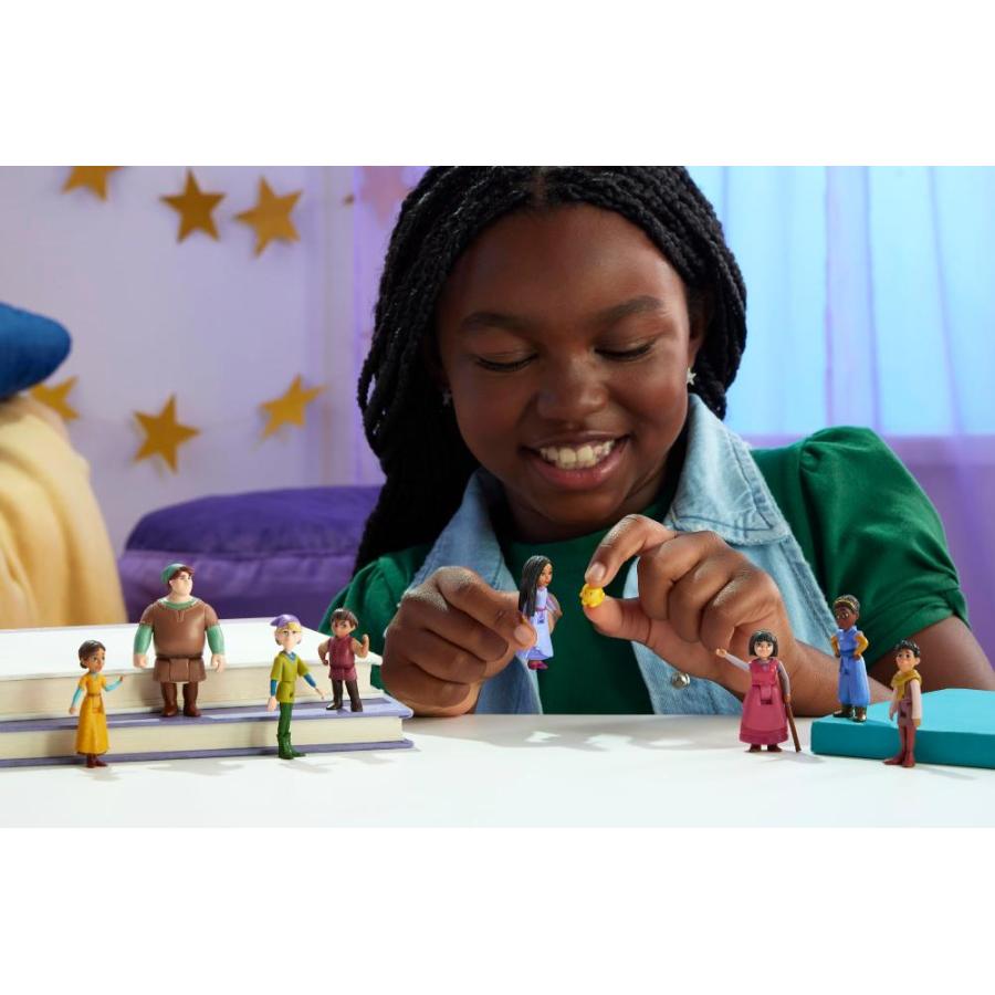 銀座 Mattel Disney’s Wish The Teens Mini Doll Set， 8 Posable Dolls & Star Figure