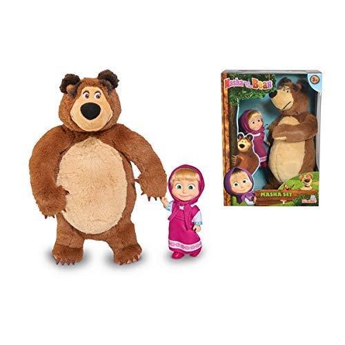 Masha and The BeaR Jada Toys, Masha Plush Set with Bear and Doll Toys for K｜tactshop｜02