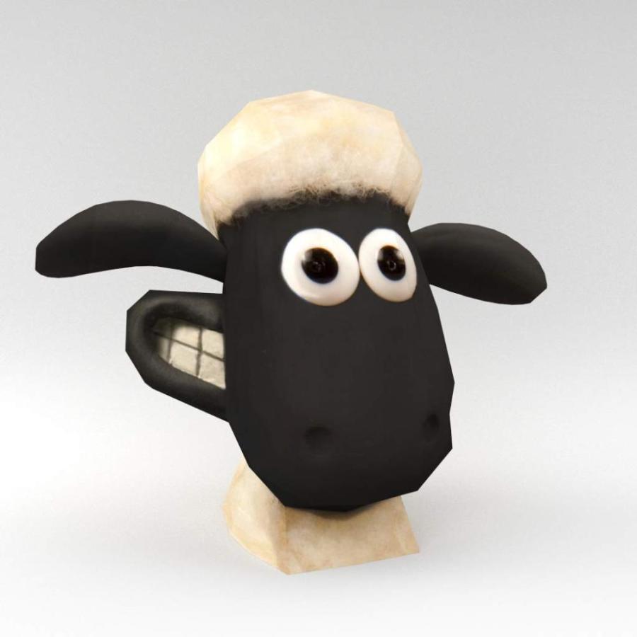 在庫僅少 Shaun The Sheep - Shaun， Paper Craft Model， Aardman Series， Home D?cor