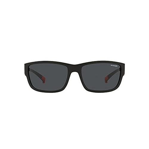 Arnette Men's AN4256 Bushwick Wrap Sunglasses, Matte Black/Dark Grey, 62 mm｜tactshop｜02