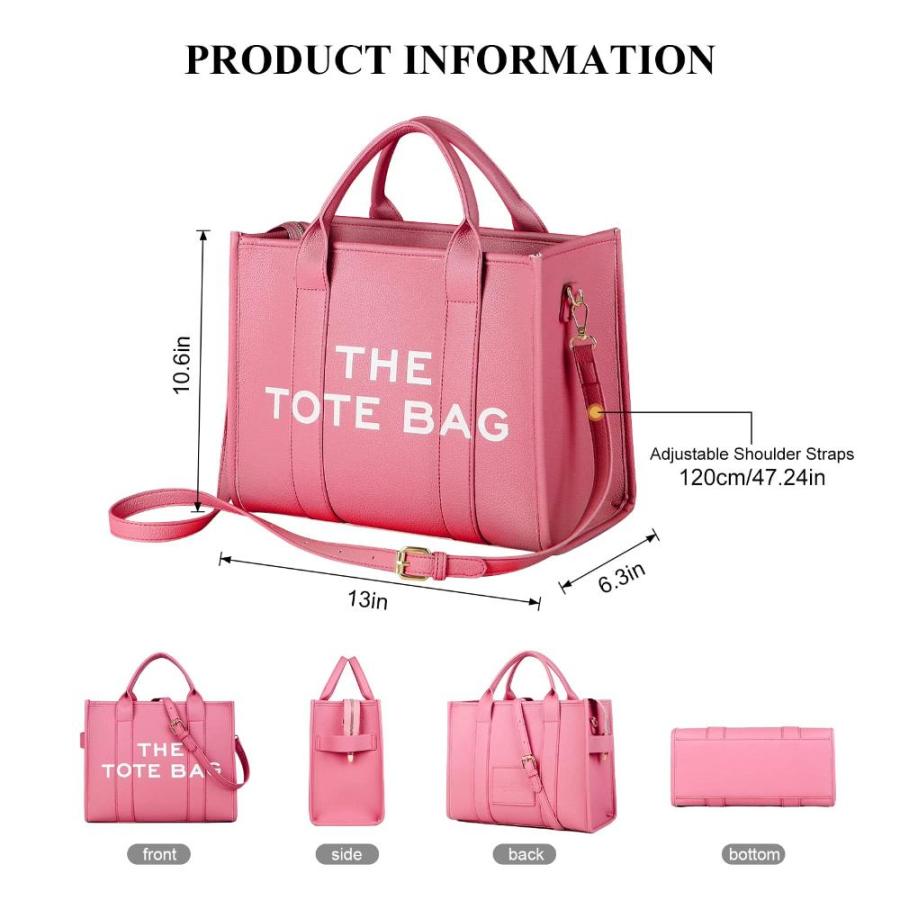 安全保証付き JQAliMOVV The Tote Bags for Women - Large PU Leather Tote Bag Trendy Travel