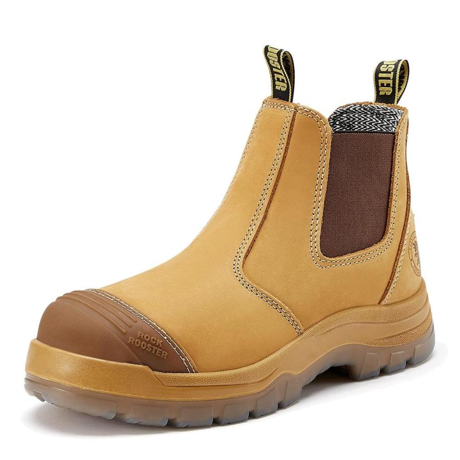 Mwork Boots For Men ROCKROOSTER Mens Work Boots, Inch Steel Toe