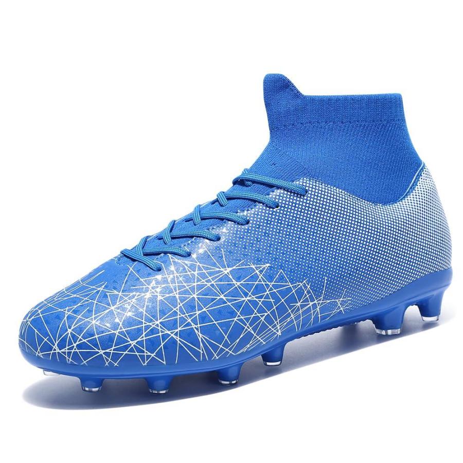 【超歓迎】 KouAzAz Men’s Soccer Cleats Professional High-top Spikes Training Shoes Bre