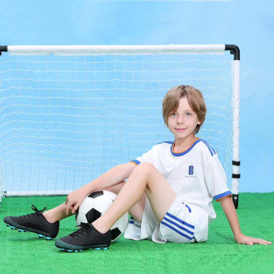 オンラインネットワーク brooman Kids Soccer Cleats Boys Girls Outdoor Football Shoes (Toddler/Littl